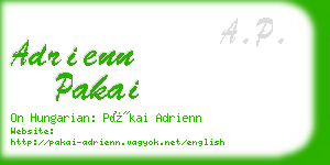 adrienn pakai business card